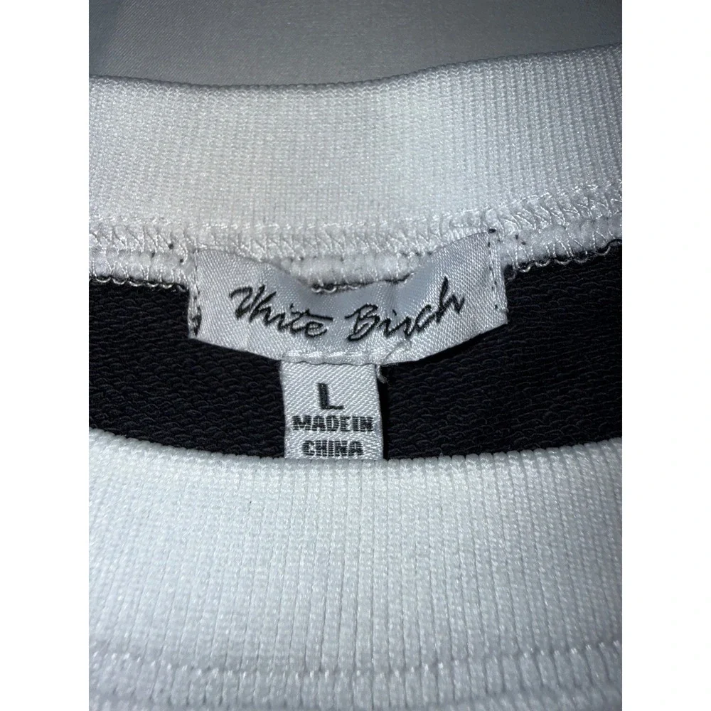 White‎ Birch Mineral Wash Sweatshirt Womens Large Charcoal Grey Cotton T10903XL